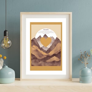 HIRAETH-print in oker