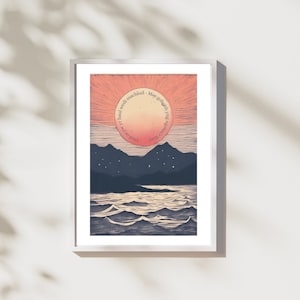 Ai Am Fod Haul Yn Machlud - Cymraeg Welsh Cymru Wales Contemporary Print