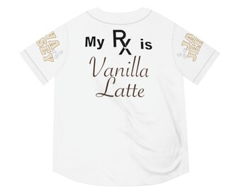 Java Jersey My Perception is Vanilla Latte Men's Baseball Jersey coffee tee-shirts