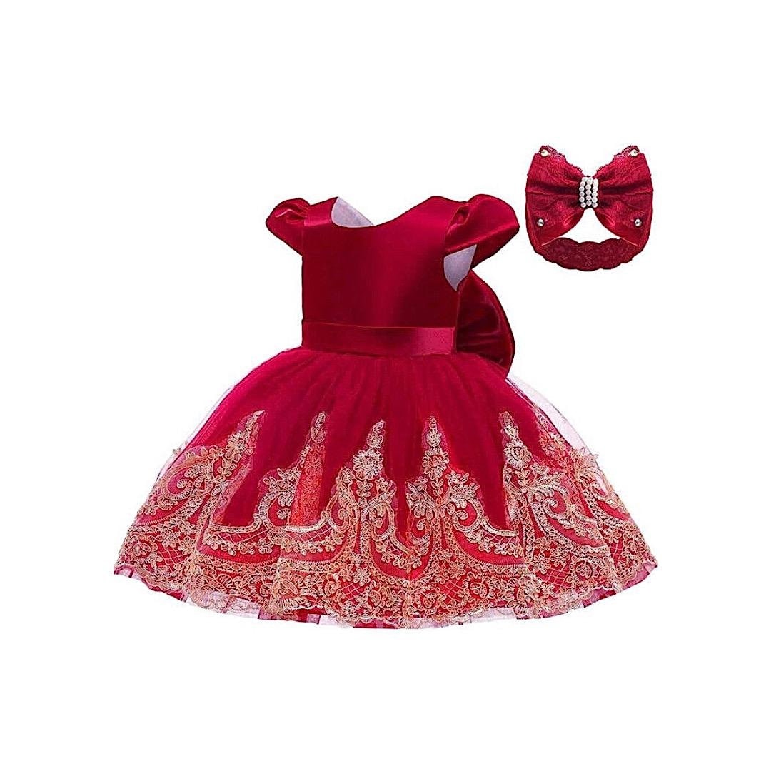 Baby Girls Christmas Dress Red Lace Christmas Dress Baby Etsy