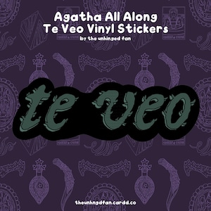 Agatha All Long Te Veo Vinyl Aufkleber