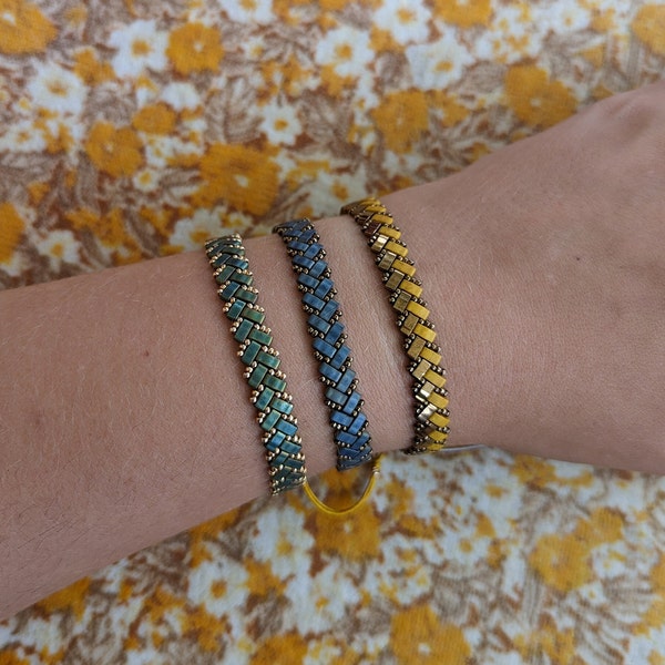 Tila bead bracelets | lay flat jewelry | Adjustable | Dainty  | Everyday wear  | Stacking bracelet | Comfortable jewelry | Multi size