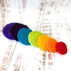 Montessori inspired crochet discs