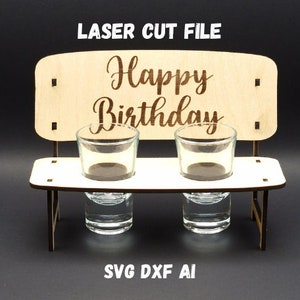Laser Cut File Liquor Bank as a birthday gift for download - SVG, DXF and .ai