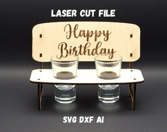 Laser Cut File Liquor Bank as a birthday gift for download - SVG, DXF and .ai