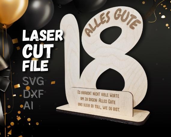 Decorazione Numero 18 Per Compleanno - Centrotavola In Polistirolo Con Glitter, Colore Fuxia - Foto 5