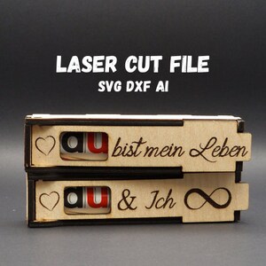 SVG Pralinenschachtel für den Laser Cutter als Download in SVG, DXF und .ai