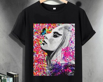 Lady Gaga T-Shirt - Lady Gaga Shirt - Vintage Shirt - Lady Gaga Hoodie - Pop Shirt - Hip Hop Shirt - Unisex Heavy Cotton Tee