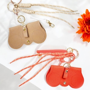 Bijou de sac étui à lunettes, pendentif pour sac, porte-lunettes, étui à lunettes en cuir, bijou de sac, tendance, étui à lunettes de soleil, cadeaux