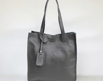 Leather shopper bag, tote bag, women's leather handbag, women's leather handbags, shoulder bag, handbag, leather shopper, color selection