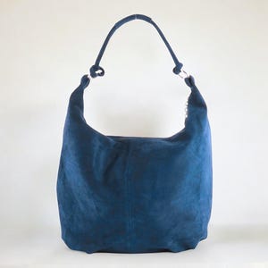 Shopper aus Wildleder, Wildleder Schultertasche, Wildledertasche, Shopper, Wildleder Tasche, Hobo Bag, Tote Bag, Slouchy Bag - Farbauswahl