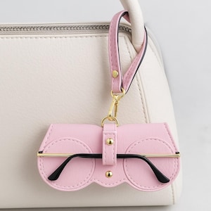 Bijou de sac étui à lunettes, pendentif pour sac, porte-lunettes, étui à lunettes en cuir, bijou de sac, tendance, étui à lunettes de soleil, cadeaux