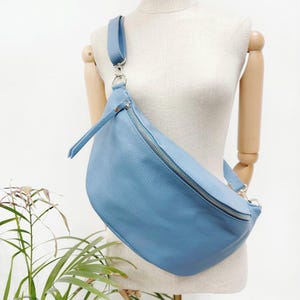 Bauchtasche groß, große Umhängetasche, XL Crossbody Bag, Gürteltasche Damen , große Tasche, Ledertasche Damen,Geschenke für Frauen, Crossbag