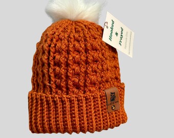 Burnt Orange Winter Hat