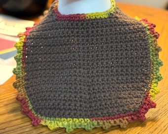 Crochet Baby Bib Size 0-6 Months