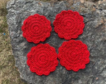 Homeware crochet coasters