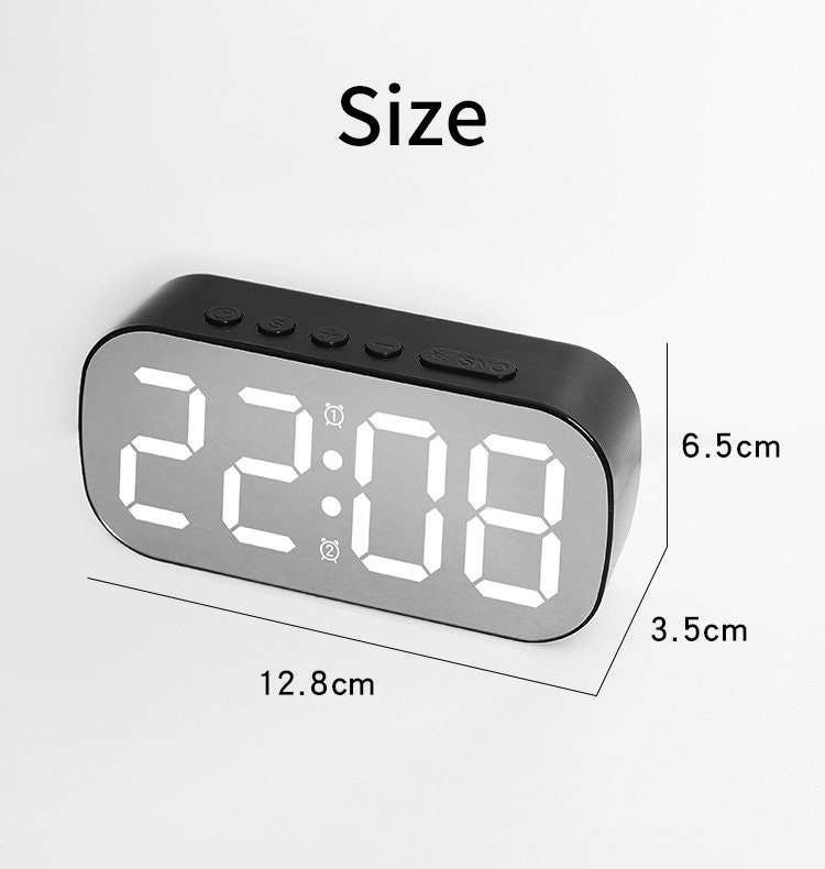 LED Digital Display Electronic Clock Desktop Alarm Clock Alarm Etsy UK