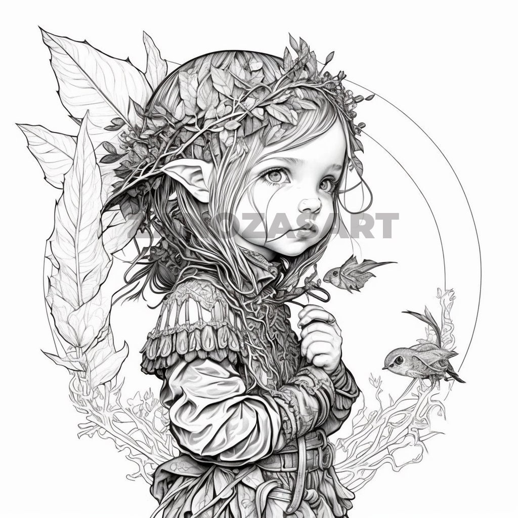 ILLUSTORY BOOK ELF Art Print for Sale by illustore