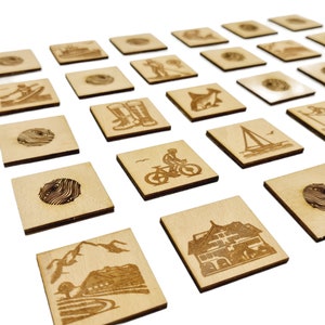 Wisewoodz Ammersee Alemania juego de memoria de madera
