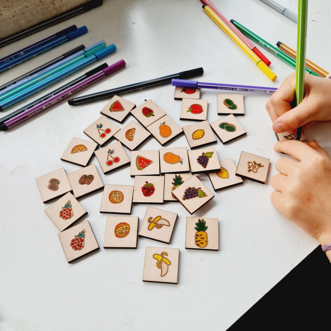 Wisewoodz Fruit Memory Game - Etsy