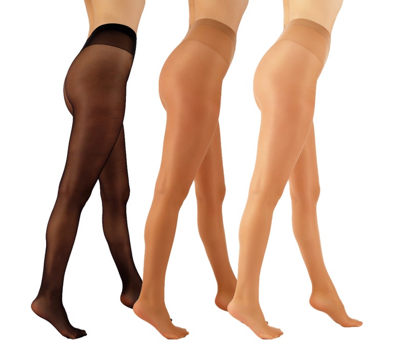 Aurellie Womens Sheer Low Waist Wide Band Tights Pantyhose Sheer to