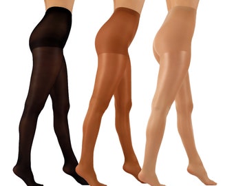 Women's semi opaque glossy shiny tights Aurellie 40 denier S-4XL