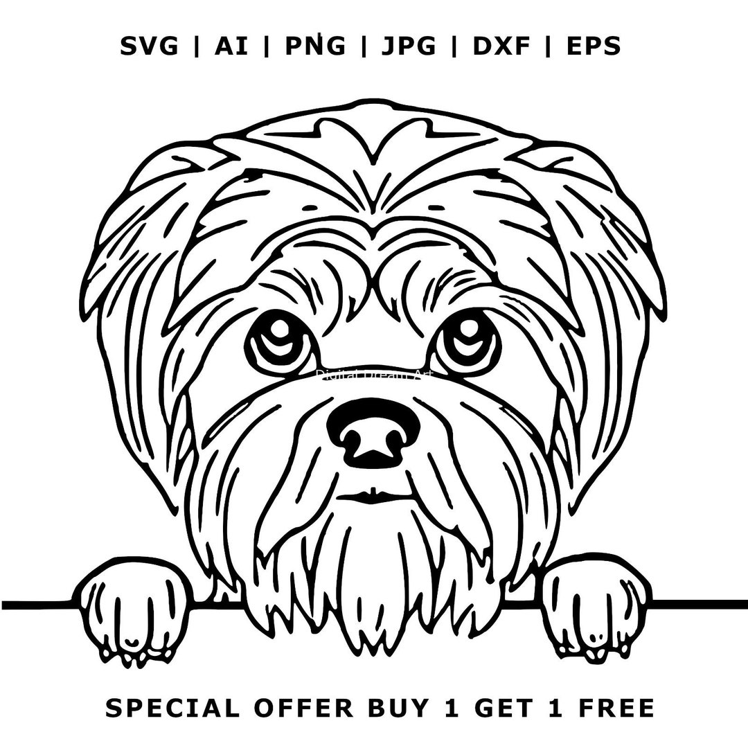 Maltese SVG Breed Dog, Pet, Vector, DXF, PNG, Clipart-vector Graphic ...
