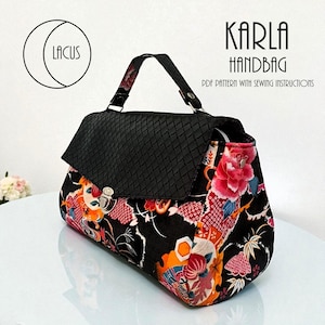 Karla Handbag - PDF Digital Sewing Pattern With Instructions - Lacus Design