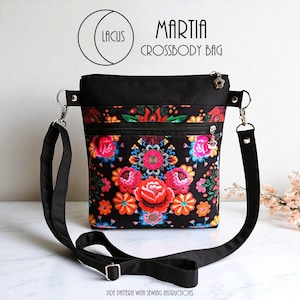 Martia Crossbody Bag - PDF Digital Sewing Pattern With Instructions - Lacus
