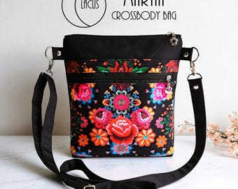 Martia Crossbody Bag - PDF Digital Sewing Pattern With Instructions - Lacus