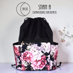 Stian A Drawstring Backpack - PDF Digital Sewing Pattern With Instructions - Lacus