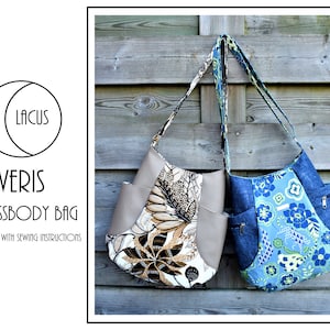 Veris Crossbody Bag - PDF Digital Sewing Pattern With Instructions - Lacus