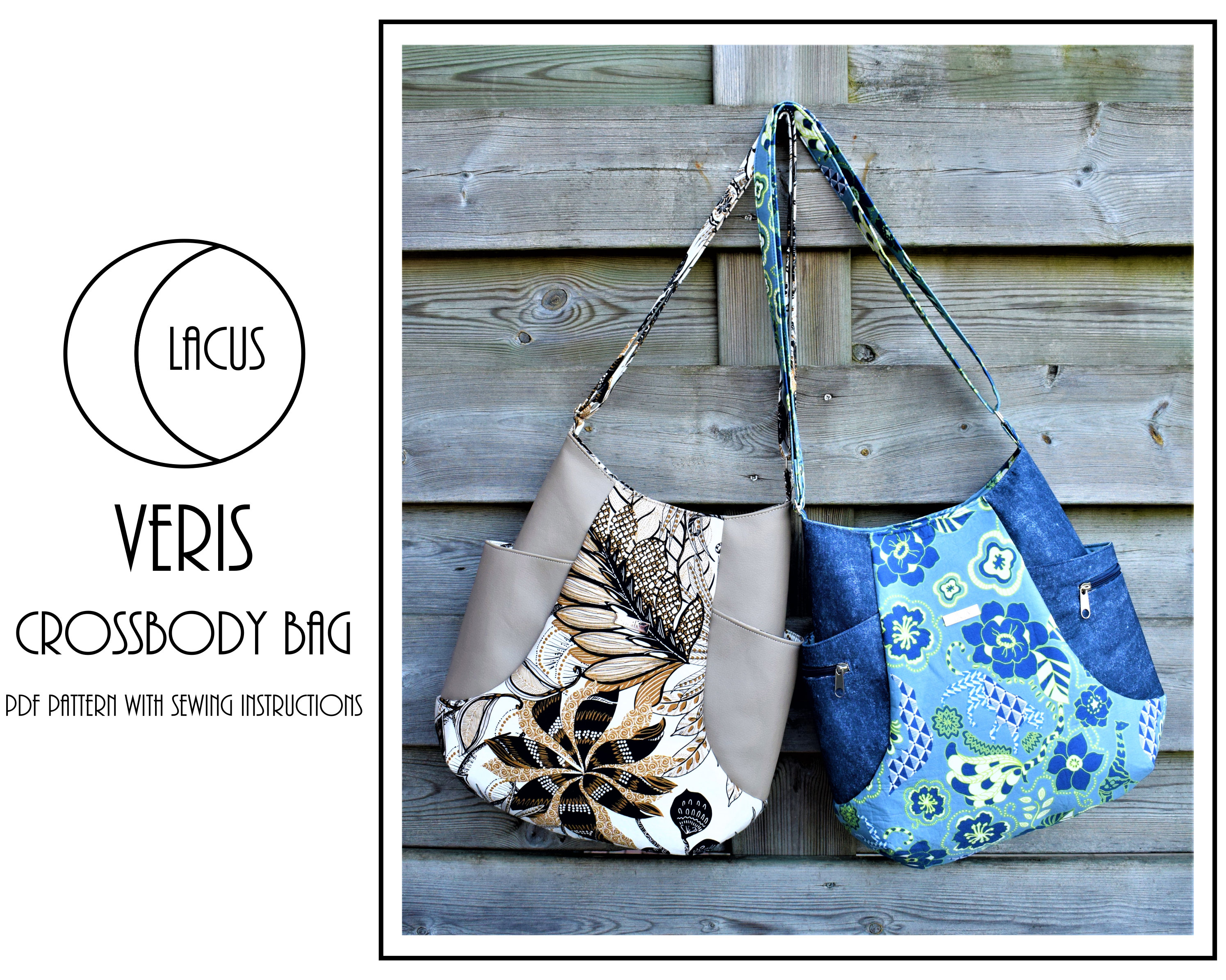 PDF Machine/Hand Sewing Pattern - Wide Strap Crossbody Bag — kzstevens