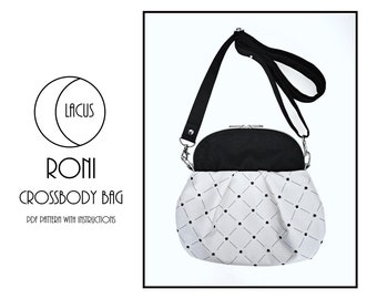 Roni Crossbody Bag - PDF Digital Sewing Pattern With Instructions - Lacus