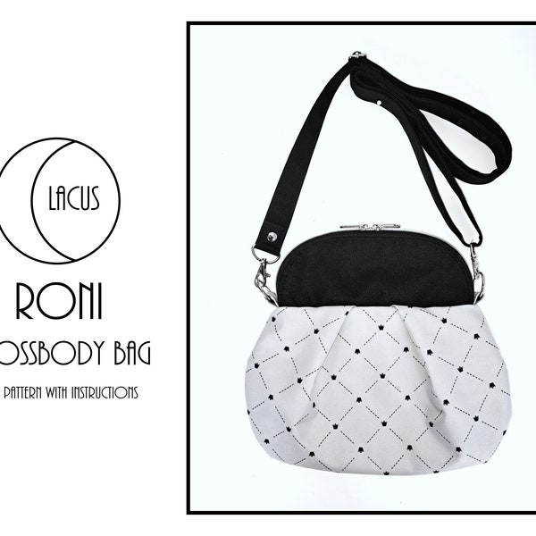 Roni Crossbody Bag - PDF Digital Sewing Pattern With Instructions - Lacus