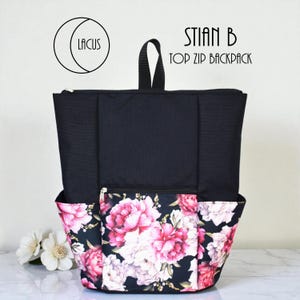 Stian B Top Zip Backpack - PDF Digital Sewing Pattern With Instructions - Lacus