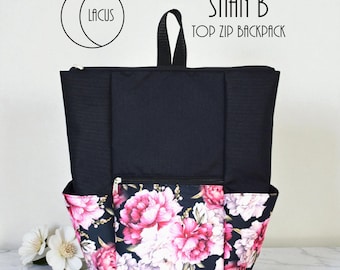 Stian B Top Zip Rucksack - PDF Digitales Schnittmuster mit Anleitung - Lacus