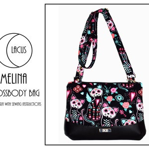 Melina Crossbody Bag - PDF Digital Sewing Pattern With Instructions - Lacus