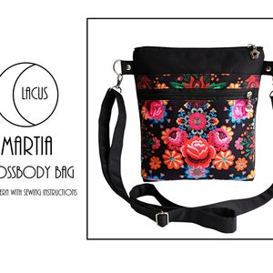 Martia Crossbody Bag - PDF Digital Sewing Pattern With Instructions - Lacus