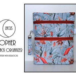 Topher Backpack Organizer - PDF Digital Sewing Pattern With Instructions