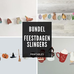 Holiday garlands bundle - Easter - Halloween - Sinterklaas - Christmas - Easter garland - Halloween garland - Sinterklaas garland - Christmas garland