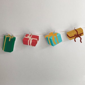Presents garland - Party garland - Sinterklaas garland - Christmas garland - Garland printable - Birthday party decoration - Children&#39;s room