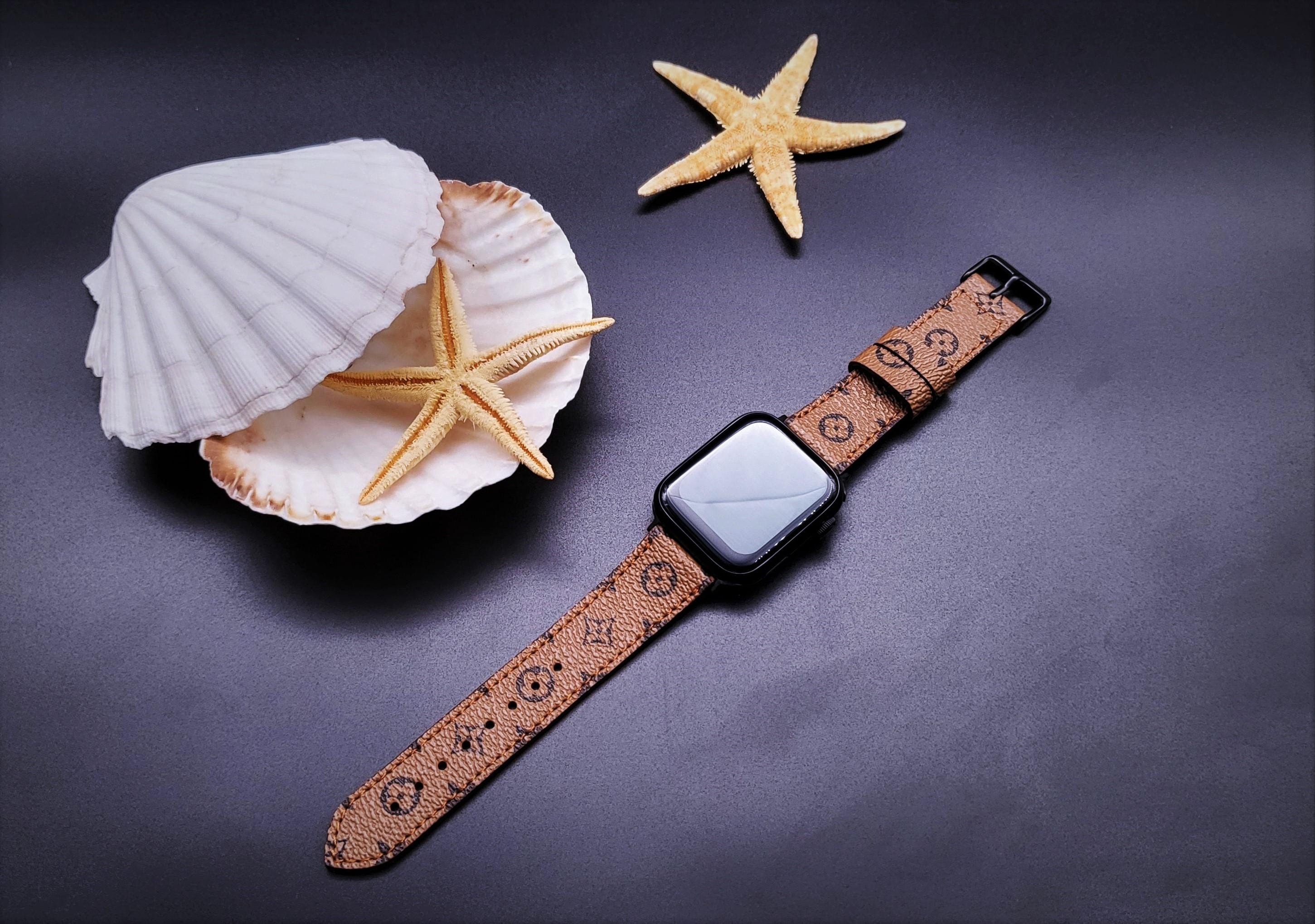 Handmade Louis Vuitton Apple Watch Band The total band length is 146mm to  190mm (5 3/4 to 7 1/2), plus the watc…