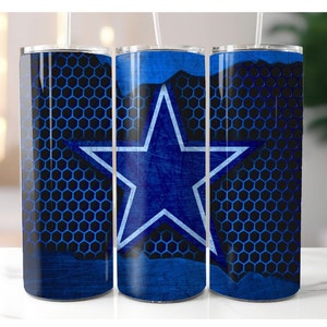 Dallas Cowboys 20 oz Skinny Tumbler, NFL, Sports, Gifts for him, Gifts for her