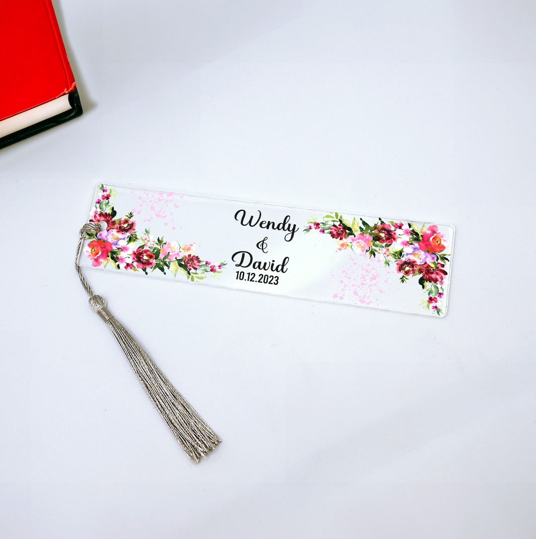 Printable Wedding Favor Bookmarks