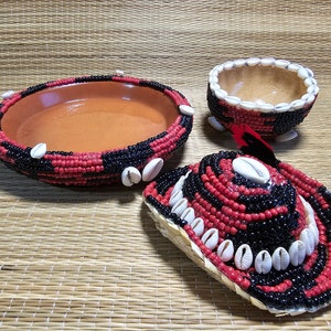 Eleggua Dish, Hat and Gourd set