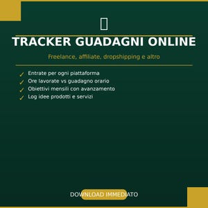 Online-Einnahmen-Tracker – Freelance-Dropshipping, Affiliate-Marketing – Excel-Vorlage, Google Sheets
