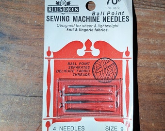 Vintage Risdon Ball Point Sewing Machine Needles - NIP Size 16