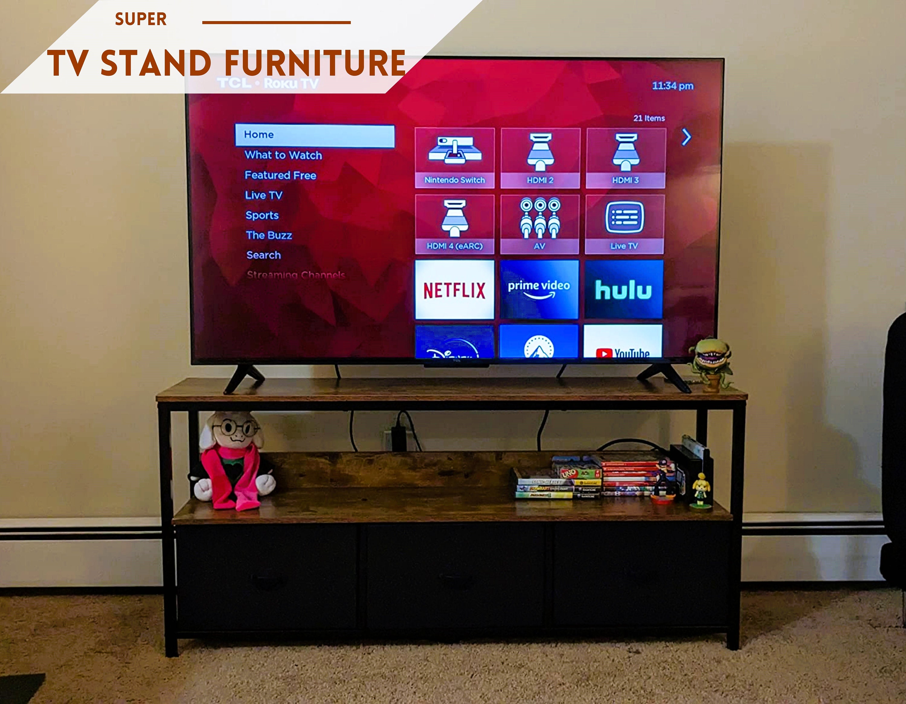 TV Stand With Storage Modern Tv Console Wide Dresser For Bedroom tv-stand-with-storage-modern-tv-console-wide-dresser-for-bedroom