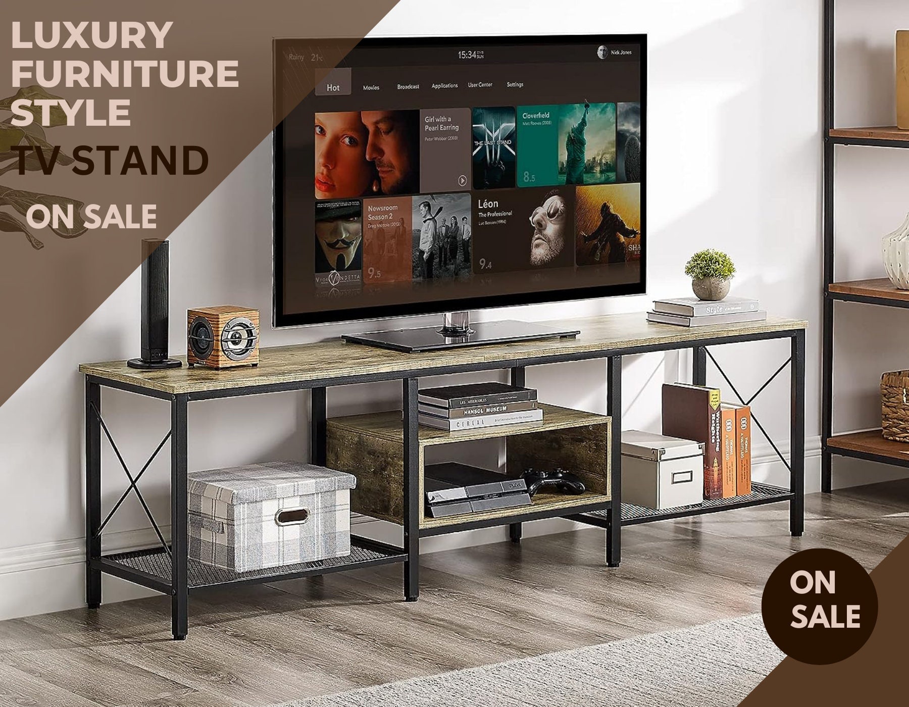 Tall Tv Stand - Etsy